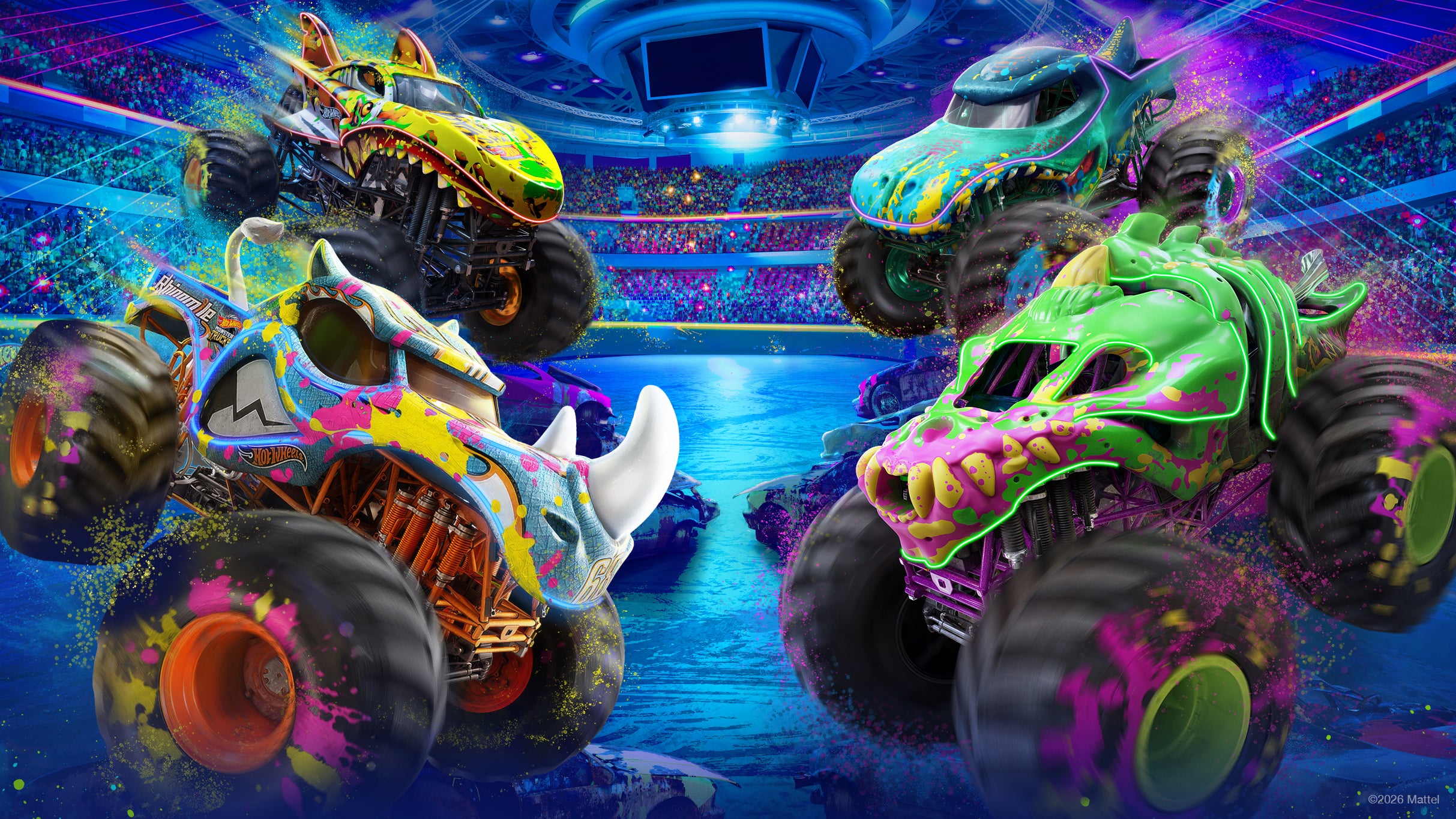 Hot Wheels Monster Trucks Live Color Bash