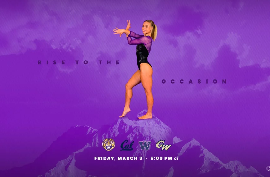 Purple and Gold Gymnastics Meet